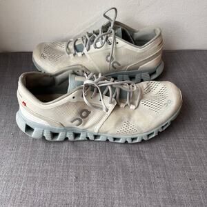 On Cloud X Running Shoes Womens 10.5W Aloe Surf CloudTec Helion Sneakers Active
